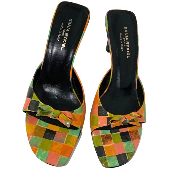 Sonia Rykiel Paris Patent Leather High Heel Sandals - Picture 4 of 14